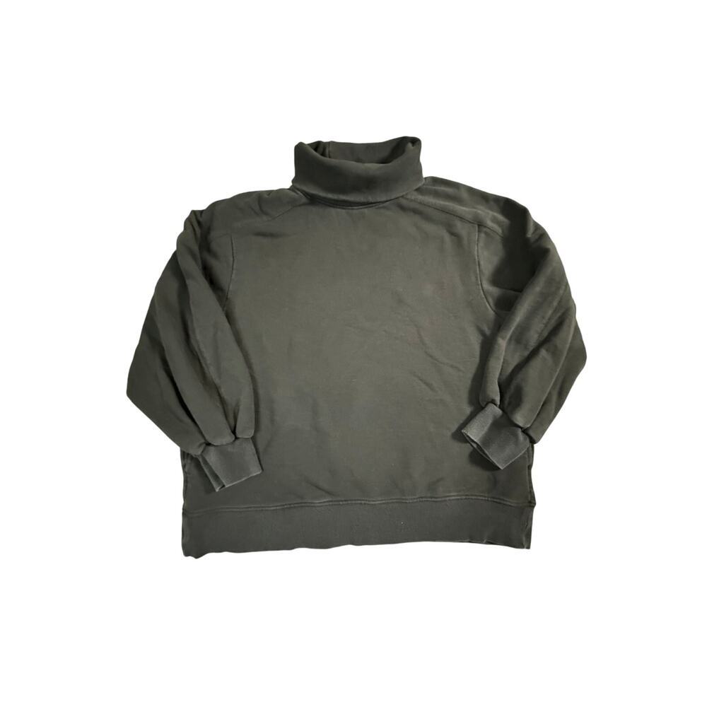 LIT Activewear Women's Oversized Whisper Turtleneck Black Sweatshirt Size S